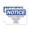 Signmission Subject To Inspection Lunch Boxes Packages, 18 in W x Rectangle, Plastic OS-2PACK-NS-P-1218-L-16637 - alternate 1